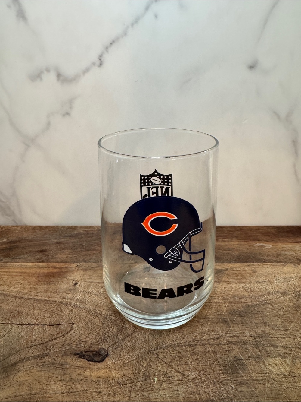 Vintage Chicago Bears NFL Glass Tumbler